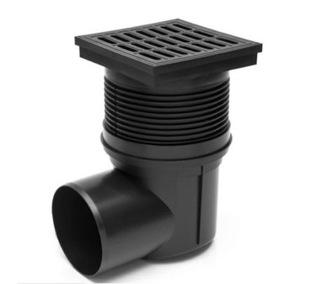 Mutassa a/az Styron Kültéri víznyelő 110 mm, vízszintes elfolyás részleteit Kép Styron Kültéri víznyelő 110 mm, vízszintes elfolyás