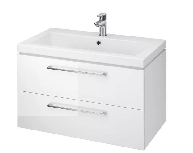 Kép Cersanit Lara 80 mosdószekrény +Como mosdó SZETT, FEHÉR 79,4x44,7x46 cm