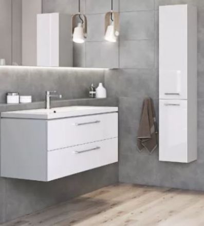 Mutassa a/az Cersanit Lara 80 mosdószekrény +Como mosdó SZETT, FEHÉR 79,4x44,7x46 cm részleteit Kép Cersanit Lara 80 mosdószekrény +Como mosdó SZETT, FEHÉR 79,4x44,7x46 cm