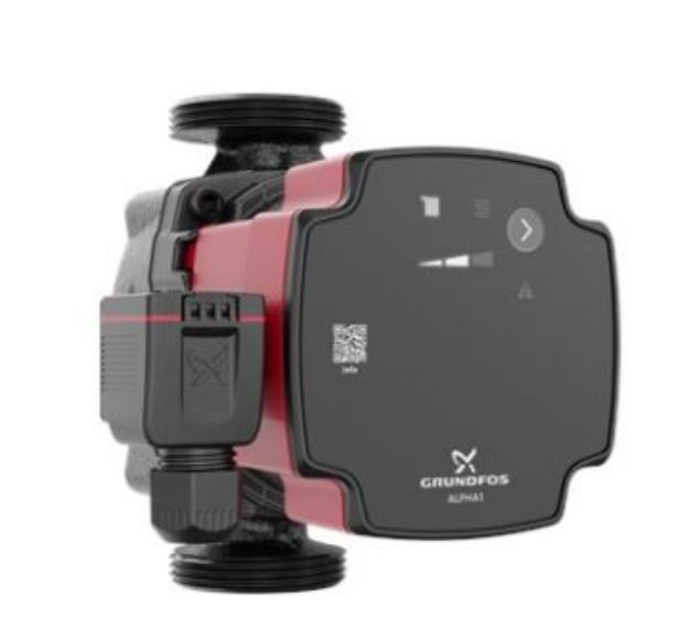 Kép Grundfos ALPHA1 25-60 130 A-energiaosztályú, fűtési keringető szivattyú