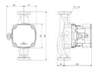 Kép Grundfos ALPHA1 25-60 180 A-energiaosztályú, fűtési keringető szivattyú