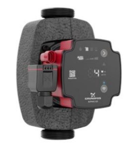 Kép Grundfos ALPHA2 GO 25-75 180 A-energiaosztályú, fűtési keringető szivattyú