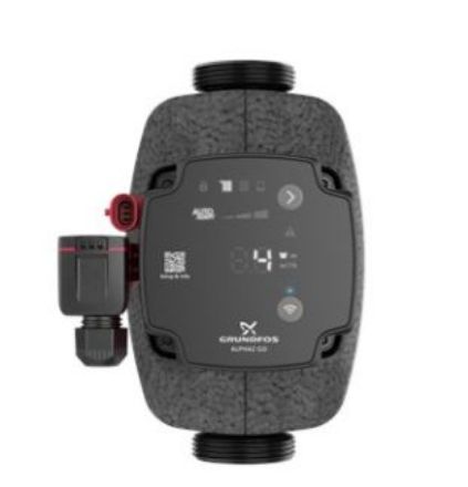 Mutassa a/az Grundfos ALPHA2 GO 25-60 180 A-energiaosztályú, fűtési keringető szivattyú részleteit Kép Grundfos ALPHA2 GO 25-60 180 A-energiaosztályú, fűtési keringető szivattyú