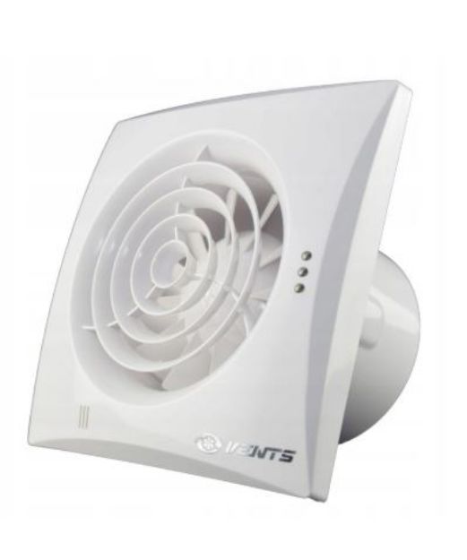 Kép Vents 100 Quiet TH fali ventillátor, páraérzékelővel, időzítővel szerelve