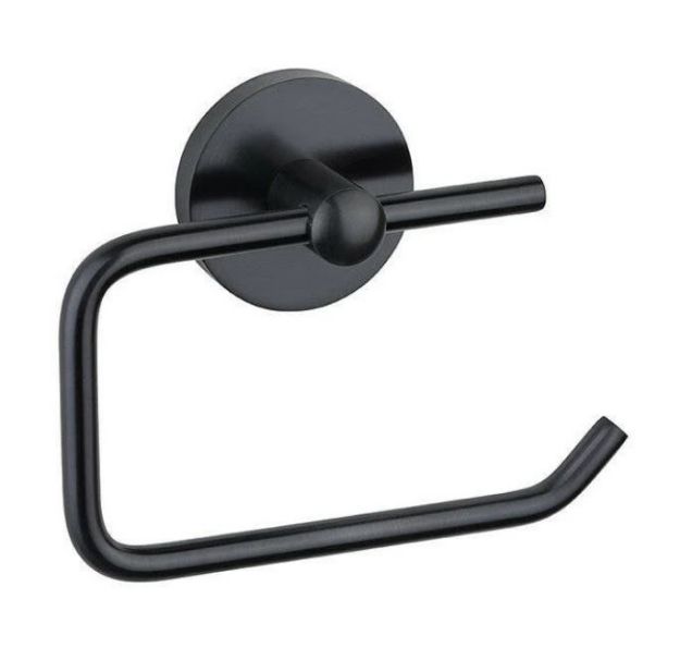 Kép Mofém Fiesta Black WC papír tartó, fedél nélkül