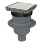 Kép Alcaplast APV240 Padlóösszefolyó függőleges elvezetéssel NA50, (130x130mm)