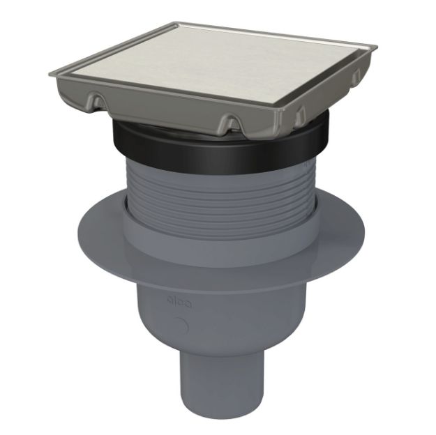 Kép Alcaplast APV240 Padlóösszefolyó függőleges elvezetéssel NA50, (130x130mm)