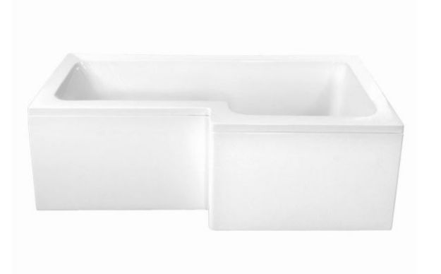 Kép M-ACRYL Linea 160x70/85 jobbos akryl fürdőkád lábbal