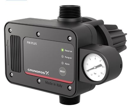 Mutassa a/az Grundfos PM PLUS 1x230V 50/60Hz Nyomáskapcsoló részleteit Kép Grundfos PM PLUS 1x230V 50/60Hz Nyomáskapcsoló