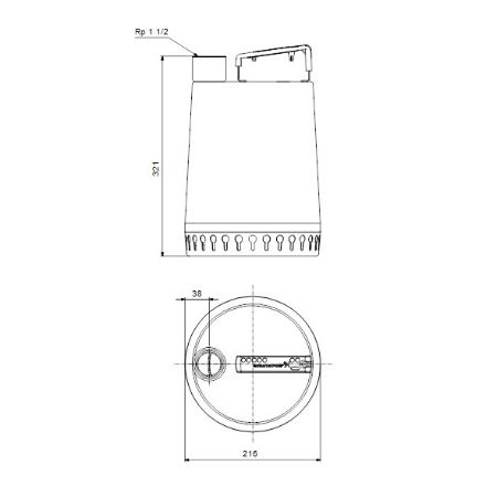 Mutassa a/az Grundfos Unilift AP 12.40.06.A1 (10m kábel) szennyezett- és szennyvíz szivattyú úszókapcsolóval részleteit Kép Grundfos Unilift AP 12.40.06.A1 (10m kábel) szennyezett- és szennyvíz szivattyú úszókapcsolóval