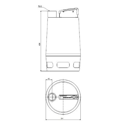 Mutassa a/az Grundfos Unilift AP50.50.08.A1V (10m kábel) szennyezett- és szennyvíz szivattyú részleteit Kép Grundfos Unilift AP50.50.08.A1V (10m kábel) szennyezett- és szennyvíz szivattyú