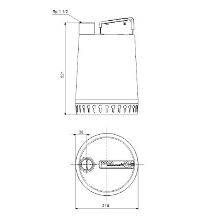 Mutassa a/az Grundfos Unilift AP 12.40.04.1 (10m kábel) szennyezett- és szennyvíz szivattyú úszókapcsolóval részleteit Kép Grundfos Unilift AP 12.40.04.1 (10m kábel) szennyezett- és szennyvíz szivattyú úszókapcsolóval