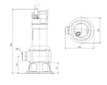 Kép Grundfos Unilift AP 50.B.50.08.A1.V (10m kábel) szennyezett- és szennyvíz szivattyú úszókapcsolóval