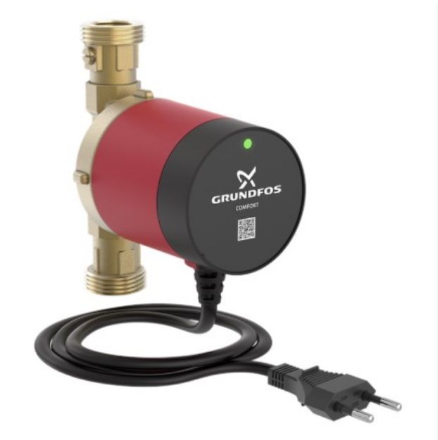 Kép Grundfos UP 15-14 BX PM 1/2˝ HMV cirkulációs szivattyú, visszacsapó-szeleppel
