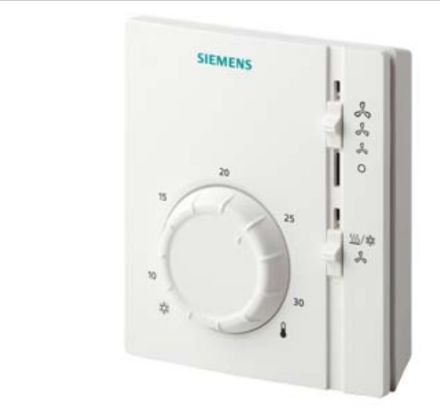 Mutassa a/az Siemens RAB 11.1 Fan-Coil termosztát 2-csöves rendszerhez részleteit Kép Siemens RAB 11.1 Fan-Coil termosztát 2-csöves rendszerhez