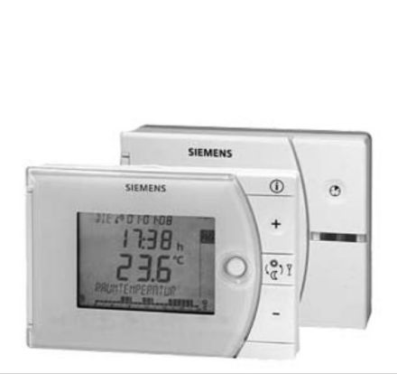 Mutassa a/az Siemens REV 24RF/SET heti programozású, rádiófrekvenciás szobatermosztát részleteit Kép Siemens REV 24RF/SET heti programozású, rádiófrekvenciás szobatermosztát