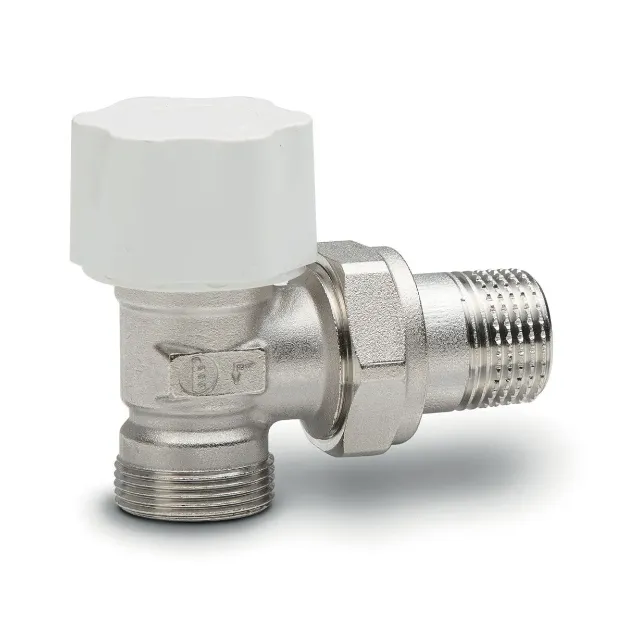 Kép Luxor 1/2˝ RS212 termosztatikus rad.szelep, sarok, kézikerékkel, műa./rézcsőhöz (24x19)