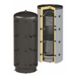 Kép Sunsystem PBM-R2 800 puffertároló 800 l. 2 csőkígyóval, szigeteléssel