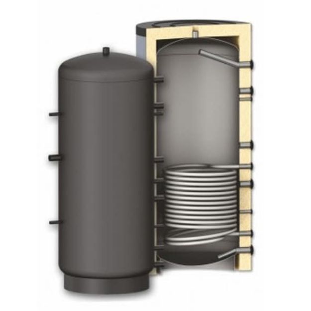 Kép Sunsystem PR 300 puffertároló 300 l. 2 csőkígyóval, szigeteléssel