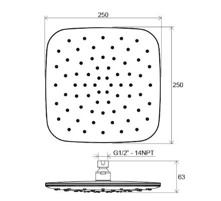 Mutassa a/az Ravak 983.00CR Esőztető zuhanyfej ABS Air, szögletes, 250mm, KRÓM részleteit Kép Ravak 983.00CR Esőztető zuhanyfej ABS Air, szögletes, 250mm, KRÓM