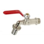 Kép 1/2"-3/4" 696 TV. golyóscsap Syveco, karos, nikkelezett 696045