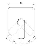 Kép Ravak FL 066.00 Falba süllyesztett csaptelep váltó nélkül R-Boxhoz
