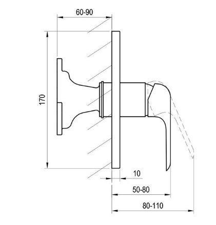 Mutassa a/az Ravak FL 066.00 Falba süllyesztett csaptelep váltó nélkül R-Boxhoz részleteit Kép Ravak FL 066.00 Falba süllyesztett csaptelep váltó nélkül R-Boxhoz