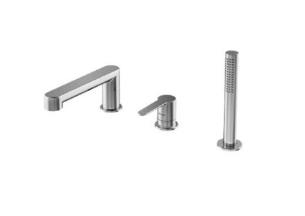 Mutassa a/az Ravak kádperemre szerelhető csaptelep szett PU 026.00, X070142 részleteit Kép Ravak kádperemre szerelhető csaptelep szett PU 026.00, X070142