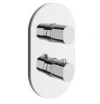 Kép Ravak CR II 067.00CR II.O3.RB071 Termosztátos 3-utas csaptelep, alaptest nélkül, Króm