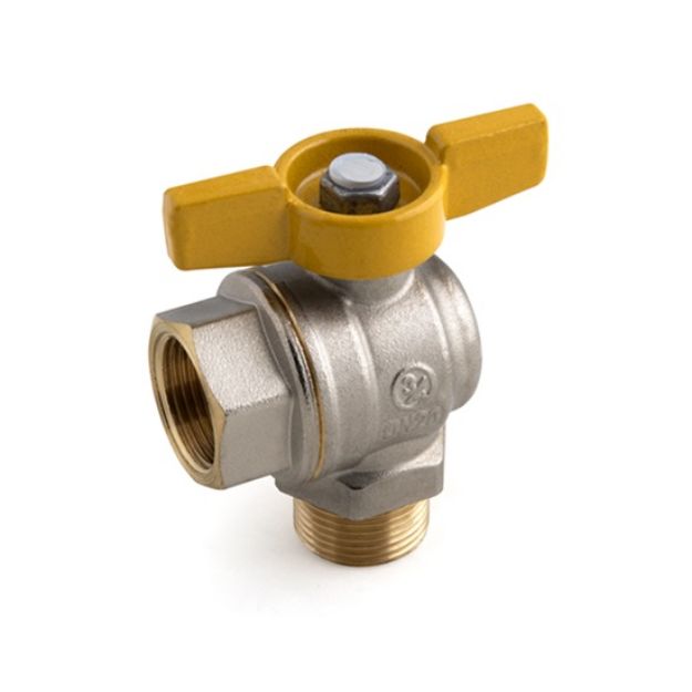 Kép Giacomini 1˝  R780GB  sarok golyóscsap fix-KB, T-fogantyús, gázra