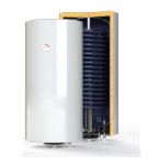 Kép Sunsystem BB 150 V/S1-2L 3kW Fali indirekt tároló 150 l. 1 csőkígyóval, hőszivattyúhoz, 3kW fűtőbetéttel