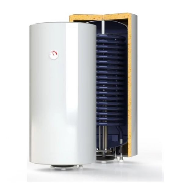 Kép Sunsystem BB 150 V/S1-2L 3kW Fali indirekt tároló 150 l. 1 csőkígyóval, hőszivattyúhoz, 3kW fűtőbetéttel