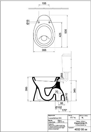 Mutassa a/az Alföldi 4032 R1 (easyplus) alsó kifolyású, lapos öblítésű WC (4032 00 R1) részleteit Kép Alföldi 4032 R1 (easyplus) alsó kifolyású, lapos öblítésű WC (4032 00 R1)