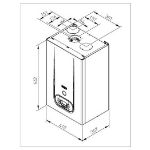Kép Radiant R1K 28/B COMBI-TECH (ERP) kondenzációs fűtő falikazán bojlervezérléssel, 28 kW (HMV: 28 kW)