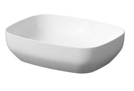 Mutassa a/az Cersanit Larga bútorra építhető mosdó 50x38cm, fehér, K677-016 részleteit Kép Cersanit Larga bútorra építhető mosdó 50x38cm, fehér, K677-016