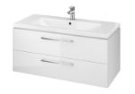 Kép Cersanit Lara 100 mosdószekrény +Como mosdó SZETT, FEHÉR 100x45x46 cm (S801-191-DSM)