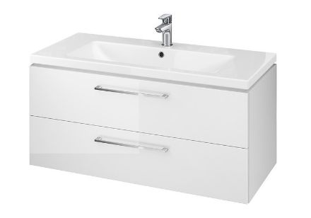 Mutassa a/az Cersanit Lara 100 mosdószekrény +Como mosdó SZETT, FEHÉR 100x45x46 cm (S801-191-DSM) részleteit Kép Cersanit Lara 100 mosdószekrény +Como mosdó SZETT, FEHÉR 100x45x46 cm (S801-191-DSM)