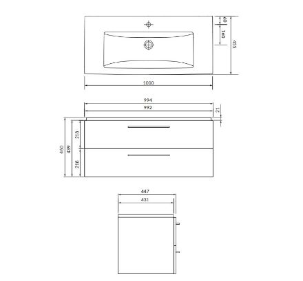 Mutassa a/az Cersanit Lara 100 mosdószekrény +Como mosdó SZETT, FEHÉR 100x45x46 cm (S801-191-DSM) részleteit Kép Cersanit Lara 100 mosdószekrény +Como mosdó SZETT, FEHÉR 100x45x46 cm (S801-191-DSM)