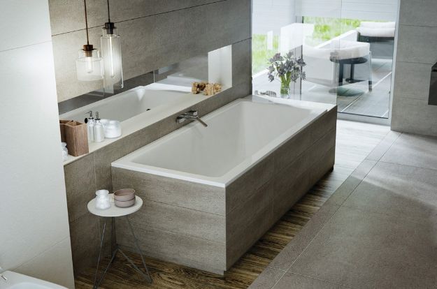 Kép M-ACRYL Sabina Slim 170x75 akryl fürdőkád lábbal