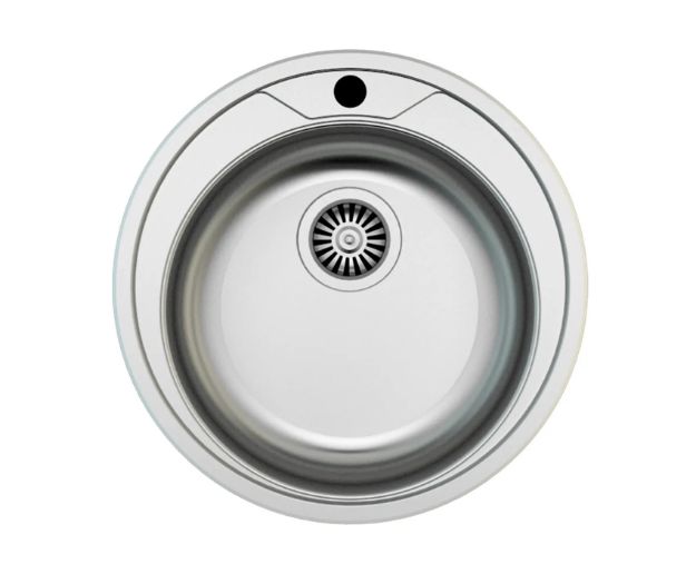 Kép Mofém Infinite 510 kerek (1 medence) beépíthető mosogató szifoncsomaggal
