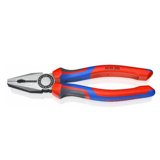 Kép Knipex kombinált fogó 200 mm, kemény/közepesen kemény huzalokhoz