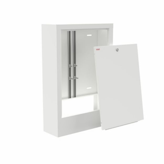 Kép m-tech falon kívüli osztódoboz 4 körös, (385x580x110)(SGN 0)