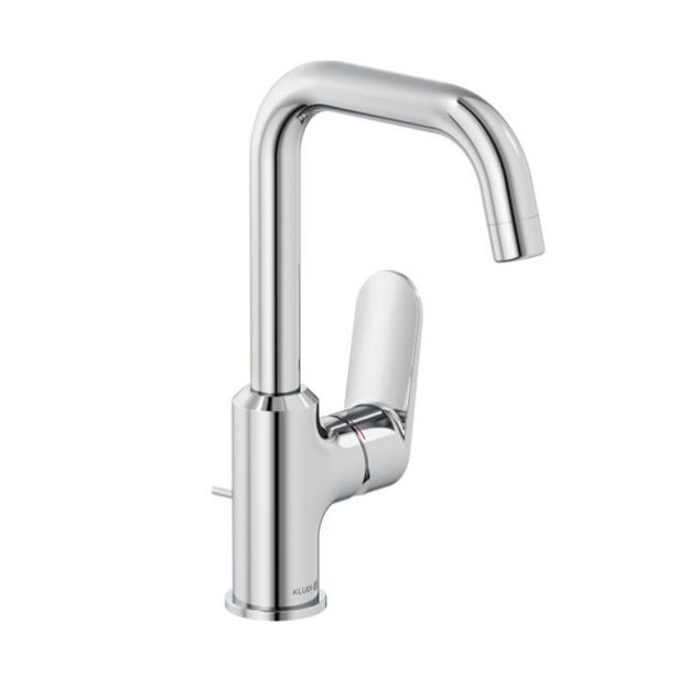 Kép Kludi X1 oldalkaros mosdócsaptelep, push-open leeresztő szeleppel