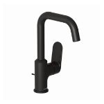 Kép Kludi X1 oldalkaros mosdócsaptelep, push-open leeresztő szeleppel, fekete