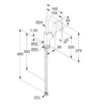Kép Kludi X1 oldalkaros mosdócsaptelep,leeresztő szelep nélkül