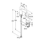 Kép KLUDI-X1 mosdócsap 75 +leeresztővel