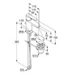 Kép KLUDI ACTIVE mosdócsaptelep 70, leeresztőszelep nélkül (383860561)