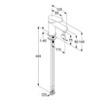 Kép Kludi X1 75 mosdócsaptelep,leeresztő szelep nélkül