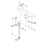 Kép Kludi X1 240 mosdócsaptelep,leeresztő szelep nélkül