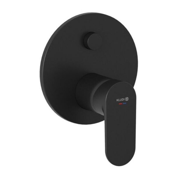 Kép Kludi X1 falsík alatti 2 funkciós csaptelep, fekete